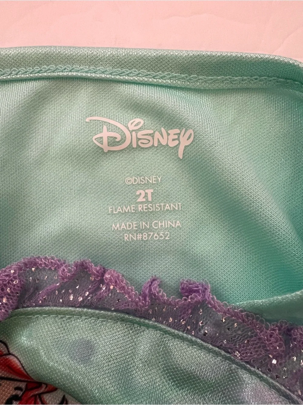 2T Disney Ariel Mermaid Dress in Aqua & Purple